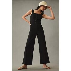 Anthropologie The Portside Button-Front Jumpsuit by Maeve 0